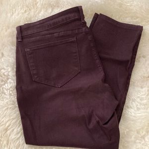 NWOT NYDJ 16W Alina jeans burgundy